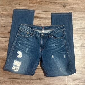 Sinclair Distressed Denim Jeans